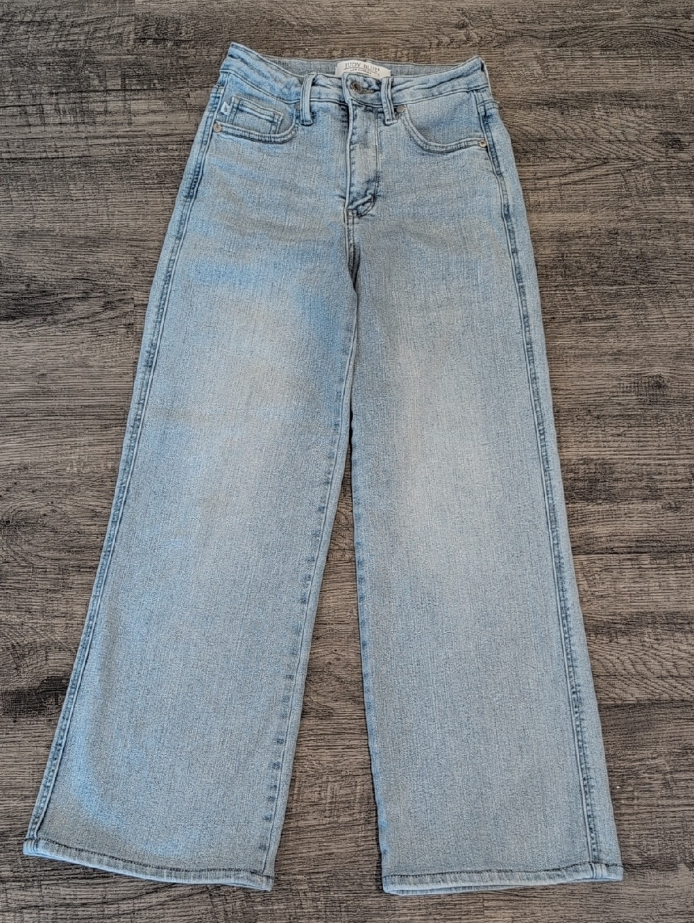 Judy Blue Light Blue Wide Leg Jeans Size 0/24